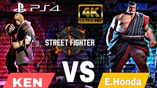 Street Fighter 6 PS4 KEN VS  E.Honda Epic Fight 4K 60FPS Gameplay