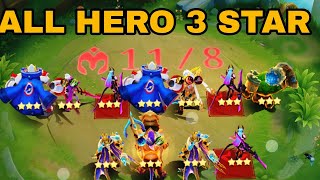 ALL HEROS 3 ⭐⭐⭐ MAGIC CHESS