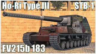 HO-RI Type III, FV215b 183 & STB-1 ● WoT Blitz