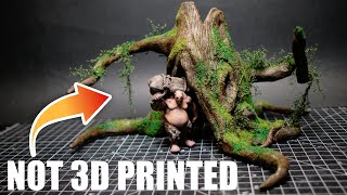 How to make a realistic HOLLOW TREE with foil and Polymer clay