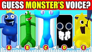 IMPOSSIBLE Guess the Monster's Voice Rainbow Friends Chapter 2 + Garten of BanBan 5 | (CYAN, YELLOW)