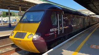 Class 43 HST departs Exeter St David’s station