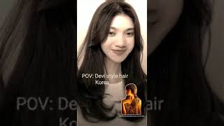 sridevi dengan model rambut korea style hair