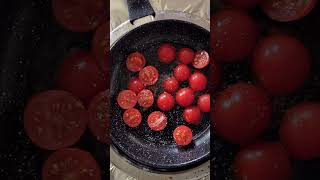 Cooking a Tasty Toast With Egg and Tomatoes #shorts