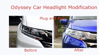 Honda Odyssey Car Headlight Modification to Whole LED video