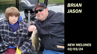 Brian and Jason Blair Bass Fishing - Yee 02/03/2024