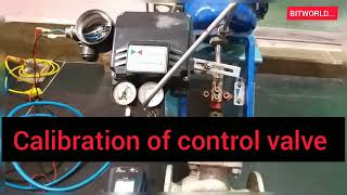 how to do calibration of control valve.#controlvalve #valve #automation