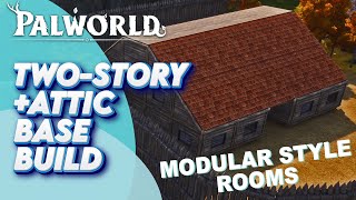 QUICK & EASY Two-Story Home with Attic Base Build | Palworld