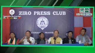 Nabam Tuki, MP candidate for Arunachal West, engaged in a Q&A session with Ziro Press Club.