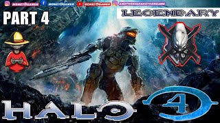 HALO 4 - LEGENDARY MODE - Campaign Walkthrough GAMEPLAY- PART 4 #xbox #halo