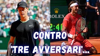 😕TSITSIPAS BATTE SINNER‼️SVISTA ARBITRALE e CRAMPI PESANO‼️RUUD💥‼️Atp 1000 Monte Carlo semifinali🇲🇨🎾