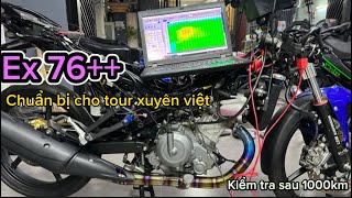 Ex 76+++ touring hành trình xuyên việt , Đã test thử 1000km chuẩn bị cho chuyến đi sắp tới