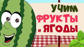 ФРУКТЫ и ЯГОДЫ 🥝🍓🍉 для детей - развивающие мультфильмы для самых маленьких - учим слова