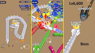 Snake Clash.io Map Control: 100.00% World Record Vs Boss Lv6,600+++