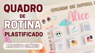 Quadro de Rotina Plastificado - Como fazer