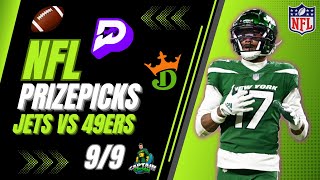 NFL PrizePicks Today | Best 3 Plays | Monday | 9/9/2024 |  DraftKings Showdown Slate!