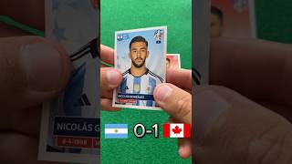 Argentina 🇦🇷 vs 🇨🇦 Canada prediccion con cromos #cromos #copaamerica #messi #argentina