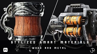 Stylized Wood & Metal smart materials