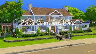 Acacia Generations Home | Sims 4 Speed Build | Growing Together | No CC