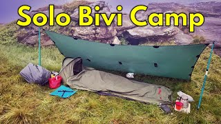 Bivi camp in the rain…