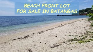 #16 HOLD - BEACH FRONT LOT for Sale in Batangas Philippines