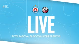 LIVE | Pozápasová tlačová konferencia ŠK Slovan Bratislava - FK Železiarne Podbrezová