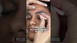 Brow lamination com a sobrancelha saudável #sobrancelhas #browlamination #sobrancelhasnaturais