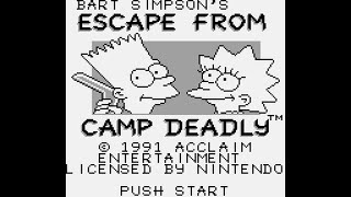 Game Boy Longplay [341] Bart Simpson's Escape from Camp Deadly (US)