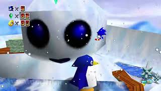 Let's Play Super Mario 64 Sonic Edition Plus - Episode 11: Snowman's Game Land