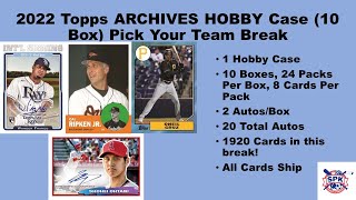 2022 Topps Archives PYT Case 10/15