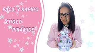 FÁCIL y RÁPIDO armado de caja chocopirámide 🎀🧸💜