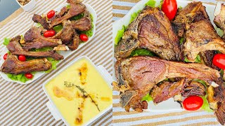 أروع طريقة لتحضير كوتلات في المقلاة محمرين بنة و طراوة 😍/côtelettes d’agneau 🥩purée 🥔