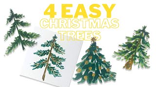 #4 | How To Paint A Watercolor Christmas Tree 🎄🖌