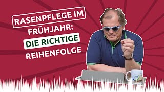 Rasenpflege im Frühjahr 🌱 die richtige REIHENFOLGE