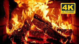 🔥 Cozy Fireplace 4K (12 HOURS). Fireplace with Crackling Fire Sounds. Crackling Fireplace 4K