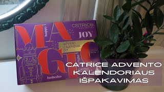 Catrice advento kalendoriaus išpakavimas