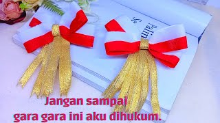 niatnya bikin merah putih malah jadi putih merah | hair clip | jepit rambut