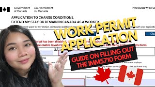 Paano mag-apply ng Work Permit? (IMM5710 Form Guide) - FILIPINO IN CANADA