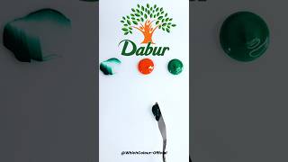 Which Colour do Dabur Logo Give? #colormixing #asmr #guessthecolor #satisfying #colorcrush