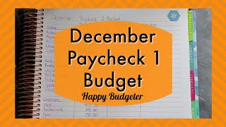 Paycheck to Paycheck Budget December 2019