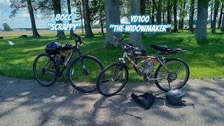 Motorized bike ride celebrating 1,000 subscribers.awesome scenery