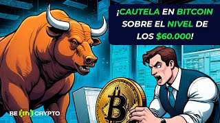 🐳 Ballenas mantienen cautela frente a un Bitcoin que se consolida sobre el nivel de los $60.000