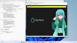 Hyprland on ArchLinux 2024 in Hyper-V and VirtualBox on wayland with SDDM