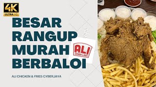 Set Nasi Talam Ayam Sekor nasi boleh tambah PERCUMA! | ALI CHICKEN & FRIES Cyberjaya | Super rangup😘