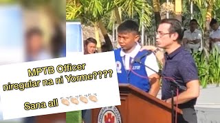 Panoorin, nakakaiyak kung paano ang isang MPTB officer na nagbuwis ng buhay parangalan ni Yorme