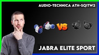 Audio-Technica ATH-SQ1TW2 vs Jabra Elite Sport Comparison