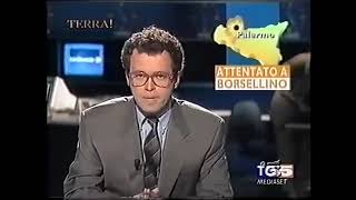 Tg5 Enrico Mentana edizione Straordinaria 19 Luglio 1992