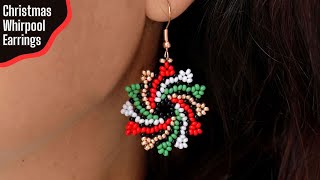 EASY Christmas Whirlpool Earrings - Tutorial