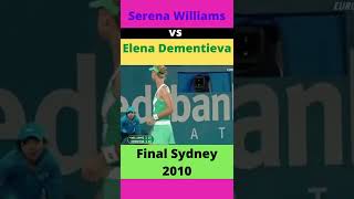 Serena Williams vs Elena Dementieva   Final Sydney 2010 #Shorts