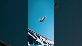 bridge jumping - extreme daring 🤯🤯🔥🔥🔥 #shorts #tiktok #reels #respect #memes #viral